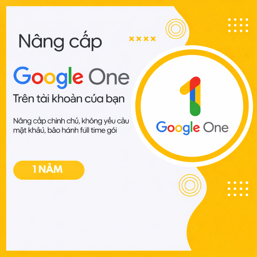 Nâng Cấp Google One Chính Chủ