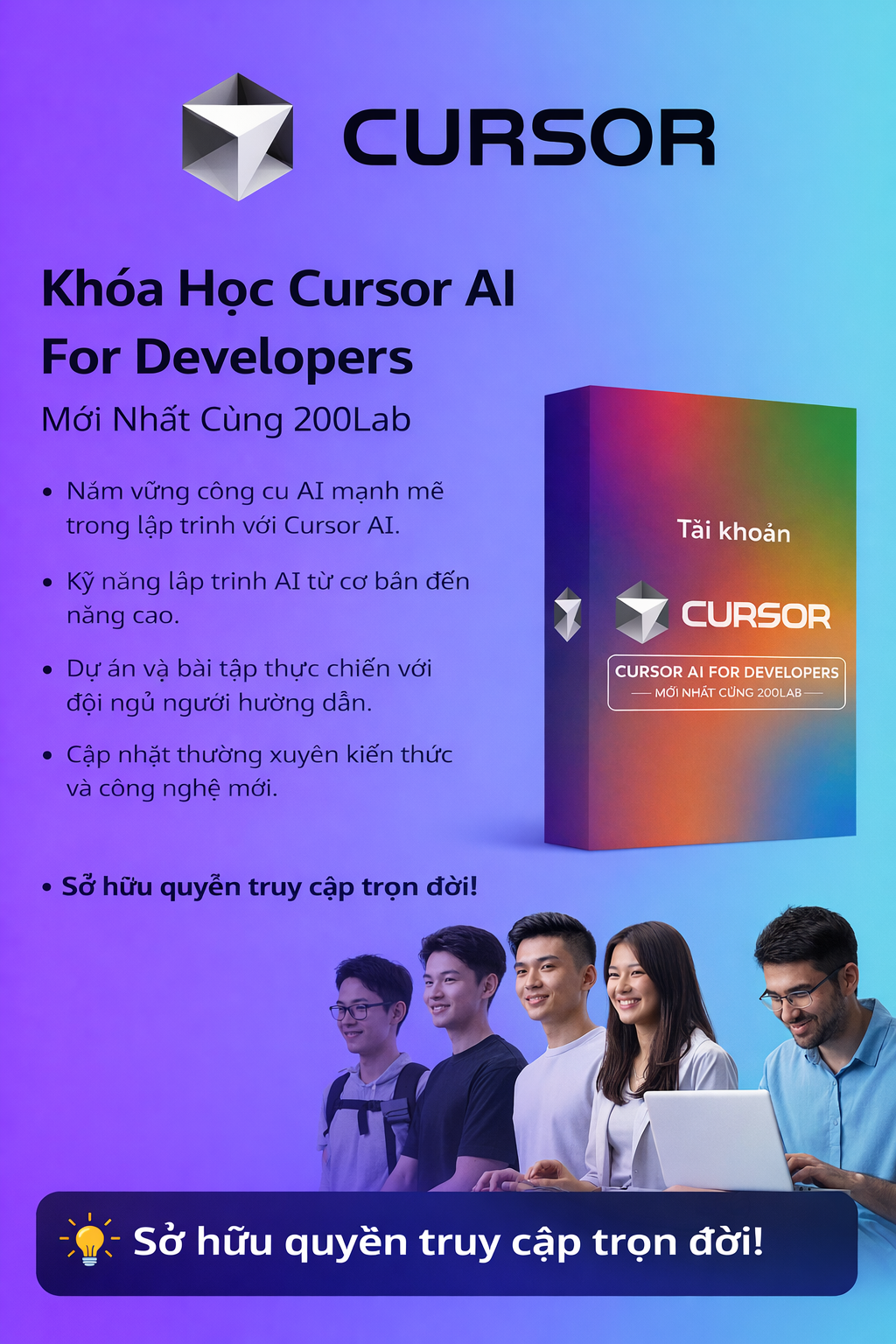 Khoá Học Cursor AI For Developers Mới Nhất Cùng 200Lab