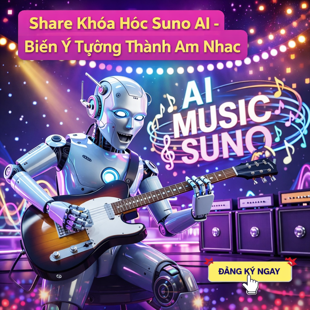 Khóa Học Suno AI – Biến Ý Tưởng Thành Âm Nhạc