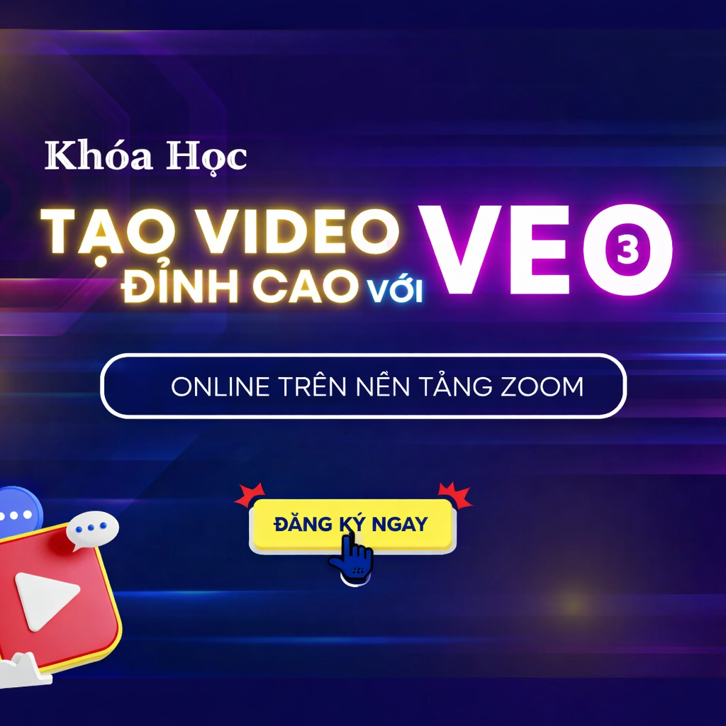 Khóa Học Hướng Dẫn Tạo Video Bằng Veo 3 AI Nhanh Như Chớp