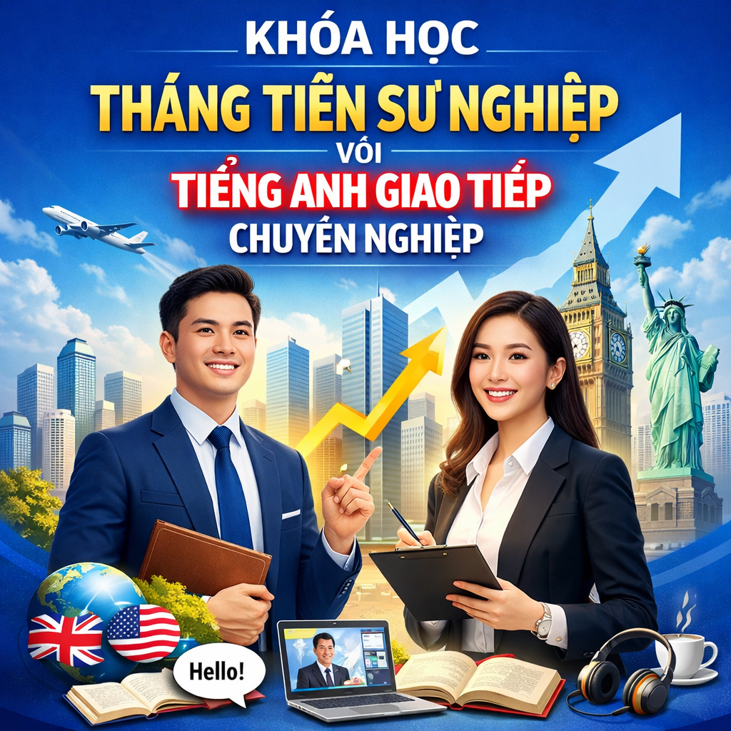 Khóa học phát triển sự nghiệp với kỹ năng giao tiếp tiếng Anh chuyên nghiệp
