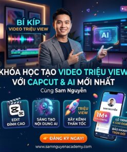 Làm Chủ Video Ngắn Triệu View: Kỹ Thuật Capcut & AI Đỉnh Cao 2026 Cùng Sam Nguyễn