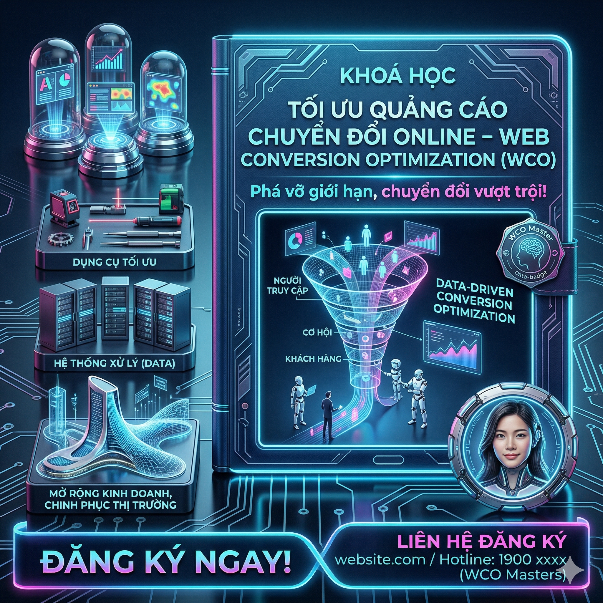 Khóa học Tối ưu quảng cáo chuyển đổi online – Web Conversion Optimization (WCO)