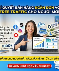 Khóa Học Free Traffic Cho Người Mới – Bán Hàng Không Cần Quảng Cáo Vẫn Ra Đơn Đều Đặn