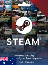 AUD Steam Wallet Gift Card - Cần mua gói chuyển vùng nếu sử dụng ở VN