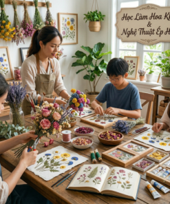 Gói Trọn Sắc Hoa: Khóa Học Làm Giấy Tái Chế Và Vẽ Trang Trí Cùng Digiart Academy.