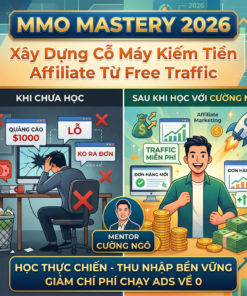 MMO Mastery 2026: Xây Dựng Cỗ Máy Kiếm Tiền Affiliate Từ Free Traffic Cùng Cường Ngô