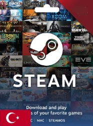 Turkey Steam wallet gift card- Cần chuyển vùng nếu muốn sử dụng ở VN